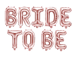 "Bride To Be" Folie Ballon Rose Gold
